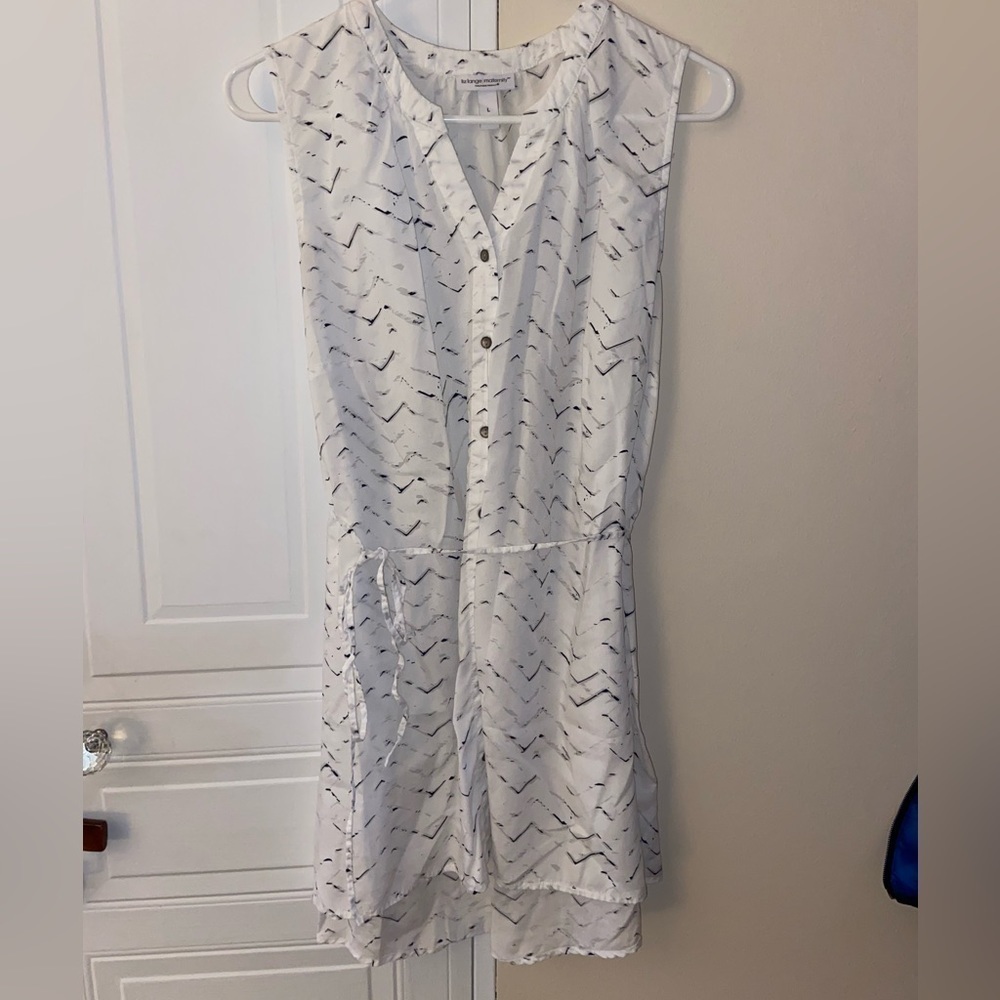 Women LIZ LANGE MATERNITY Sleeveless Maternity Shirt‎ Size L Tunic Breastfeeding